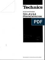 Technics SH-AV44 Dolby Surround Processor