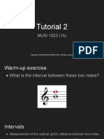 Intervals and Scales