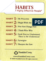 The 7 Habits of Highly Effective People 2005 - Franklin Covey MATRIX