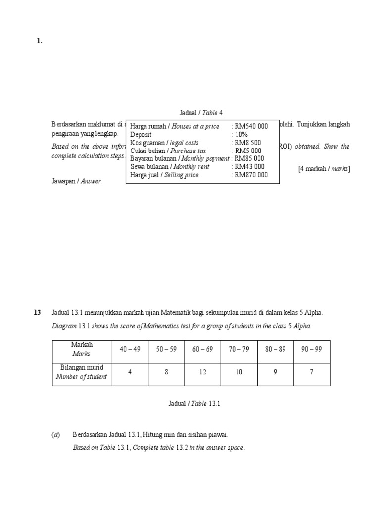 Latihan T5 Trial | PDF