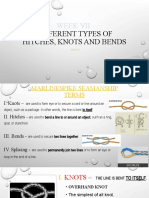 SEAM1 - Week7 Knots, Bends, and Hitches