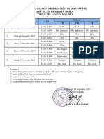 Jadwal Pas SMP 2022-2023