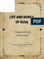 Delos Reyes, Zyionne Kaide - Bsit 2-1 - Life and Works of Rizal - Noli and Fili Compare