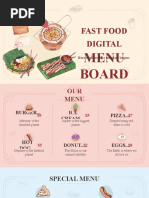 Fast Food Digital Menu Board - by Slidesgo