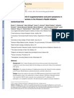 Chlebowsky Et Al 2013, Calcium Plus Vit D Supp and Joint Symptoms in Post Menopausal Women