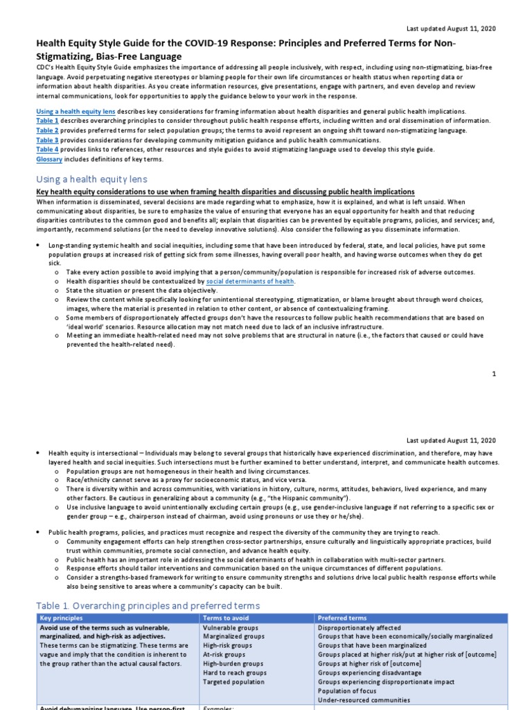 Guiding Principles for Equitable and Inclusive Communication in Public ...