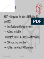 UEFI - Plugfest - May - 2015 Windows 10 Requirements For TPM, HVCI and SecureBoot 2 (Dragged) 4