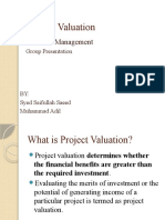 Project Valuation: Financial Management