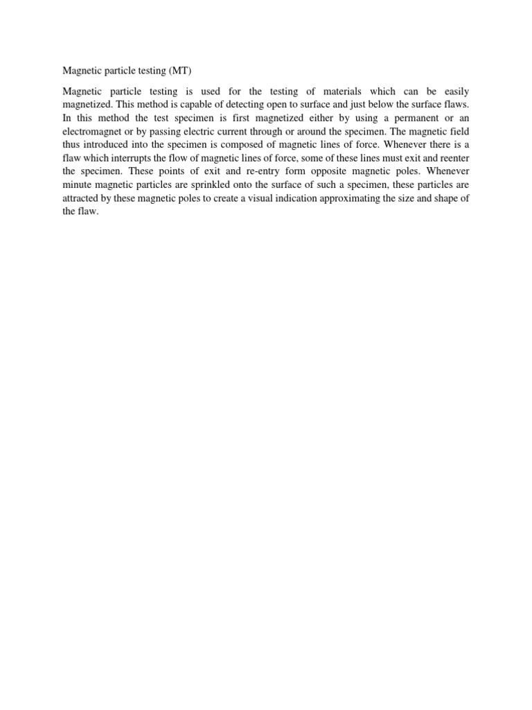 Magnetic Particle Testing PDF