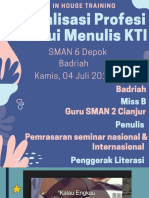 6 Depok Aktualisasi Profesi Dengan Menulis