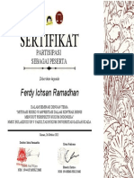 Sertifikat Ferdy Ichsan Ramadhan