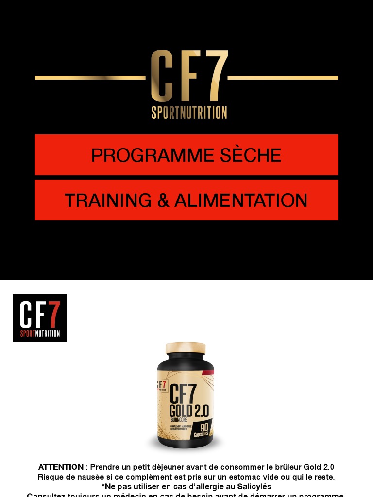 Programme Sèche : Nutrition et Entraînement | PDF | Légumes | Crêpe