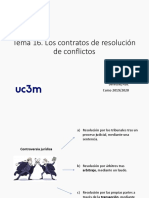 Tema 16.los Contratos de Resolución de Conflictos