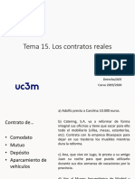 Tema 15. Los Contratos Reales