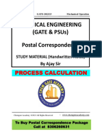 GATE PSU Study Material Process Calculation Chemgate