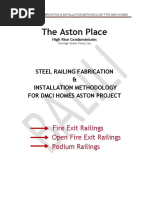 Steel Railing Methodology of Aston