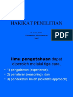 Hakikat-Penelitian - DR Susilo