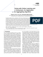 Dynamic Pricing with Online Learning and Strategic Consumers - An Application of the Aggregating Algorithm