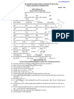 10th Maths Quarterly Exam Model Question Paper 2022 English Medium PDF Download