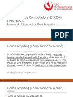 Semana 10 - A) Teoría - Introducción A Cloud Computing