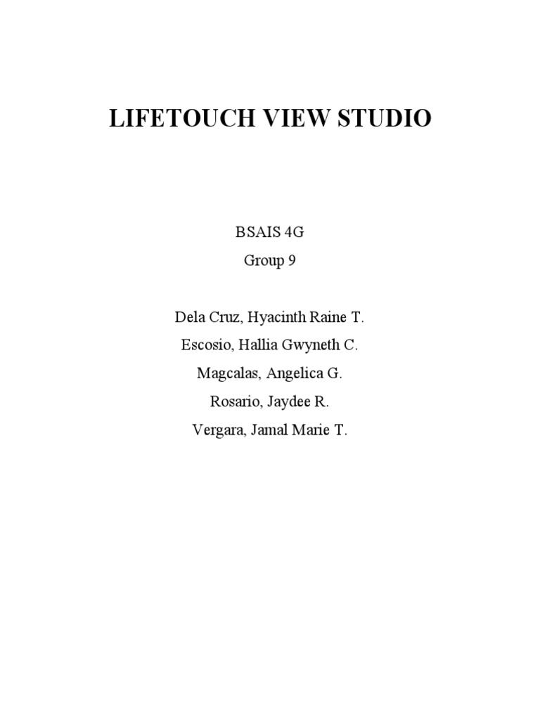 Lifetouch View Studio 1 4 PDF Employment Photograph