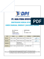 IK-DPI-SC.03 Instruksi Kerja System User Manual Energy (Saving) Using