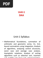 DAA PPT-1worst Case and Average Case Analysis, Asymptotic Notations