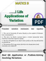 Q2 L7-Real Life Applications of Variations