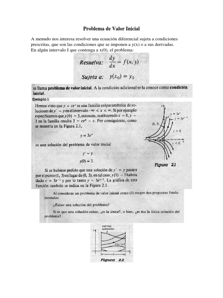 Encontre A Solução Do Pvi Problema De Valor Inicial
