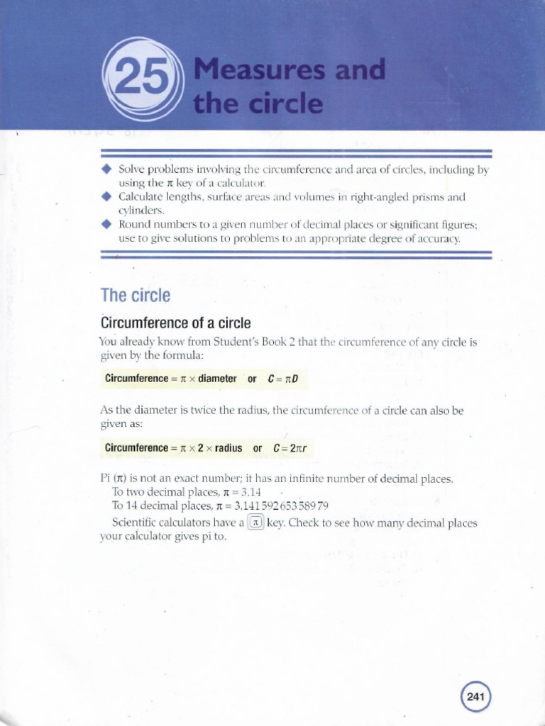 CH 25 Measures TheCircle | PDF