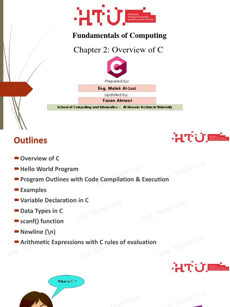 2.overview of C V4 | PDF | Data Type | Integer (Computer Science)