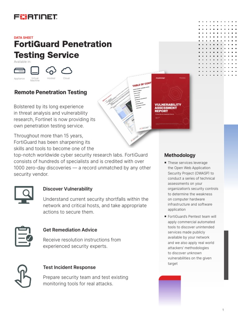 FortiGuard Testing Service Datasheet PDF