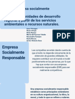 4.8.2. Empresa Socialmente Responsable. 4.8.3. Oportunidades de Desarrollo Regional A Partir de Los Servicios Ambientales o Recursos Naturales