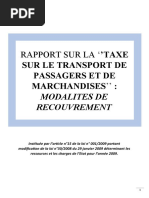 Raport sur la Taxe  sur le transport de passagers et de marchandises - FINAL - Gabon