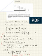 Energy equation analysis of water flow through a steel pipe