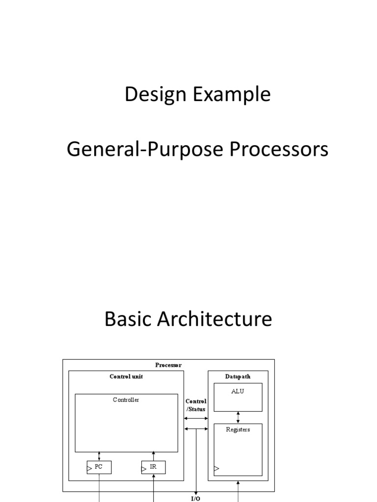 03a General Purpose Processor - Example | PDF | Central Processing Unit ...