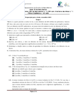 Preparação para teste de Física e Química sobre Marte, átomos e moléculas