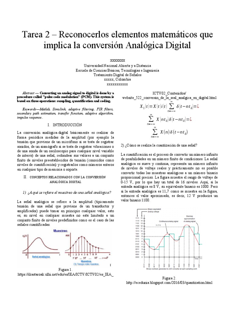 Simulink 26 Tarea 1 | PDF | Muestreo (procesamiento de señal) | Señal ...