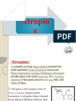 Atropine: A Bitter Alkaloid With Important Medical Uses