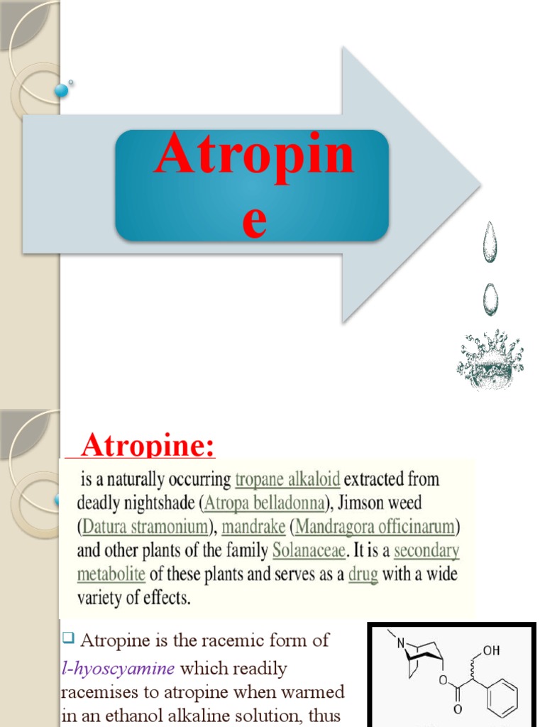 Atropine | PDF | Chemistry | Chemical Compounds