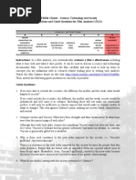 GED104 Cluster - Science, Technology and Society Instructions and Guide Questions For Film Analysis 1 (FA1)