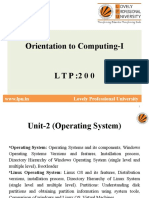 Orientation To Computing