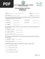 Math 5 SQ Exam