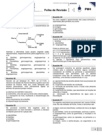 Folha de Revisão PM4 - 9º Ano Militar e 1 Série Militar (Biologia)