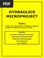 Hydraulics Microproject