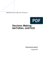 Best Practice Guide To Natural Justice