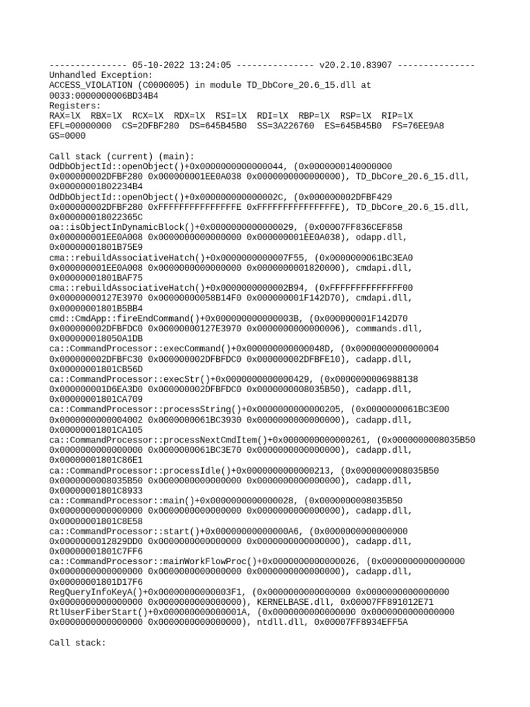 Crash Report PDF Computer Science Computing
