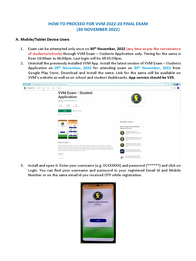 How To Proceed For Exam Mobile Devices PDF Mobile App Password