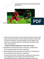 Materi Pembelajaran Sepak Bola PJOK Kls 5 2021