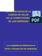 Class 5. - Importancia de La Cadena de Valor - Ventaja Competitiva